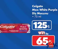 COLGATE MAX WHİTE PURPLE DİŞ MACUNU 75 ML